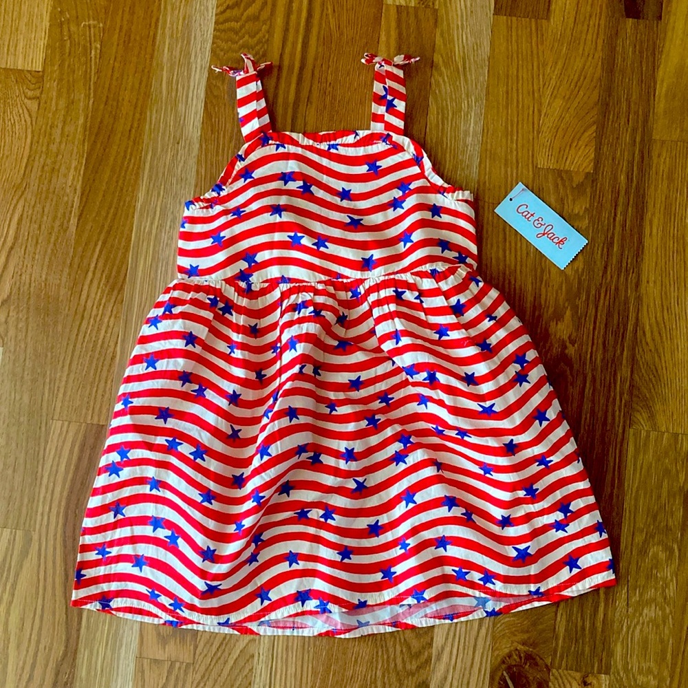 NWT- Girls patriotic Fourth of July dress new with tags.